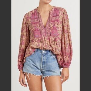 SPELL | Folk Song Blouse in Blossom Size M 🌸